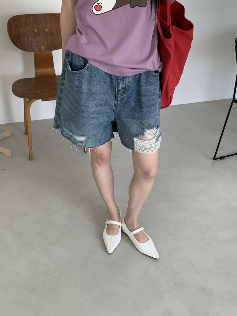 RIVER RAIN韓國直郵女裝新品26春夏時尚人氣短褲復古條紋RIVER RAIN短褲