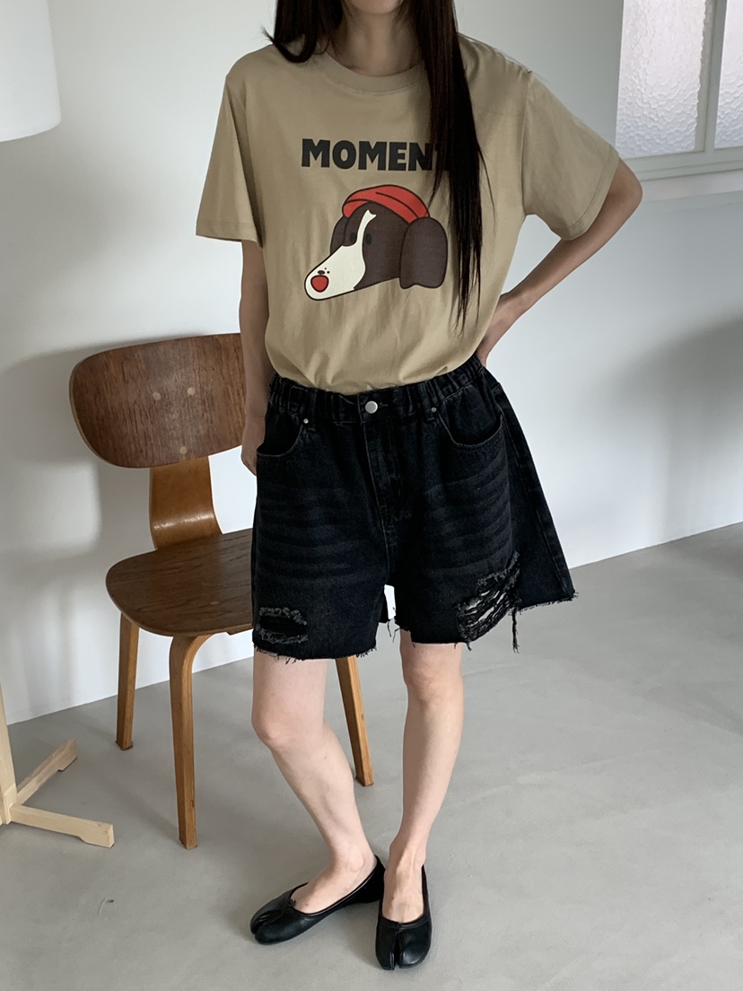 RIVER RAIN韓國直郵女裝新品26春夏時尚人氣短褲復古條紋RIVER RAIN短褲
