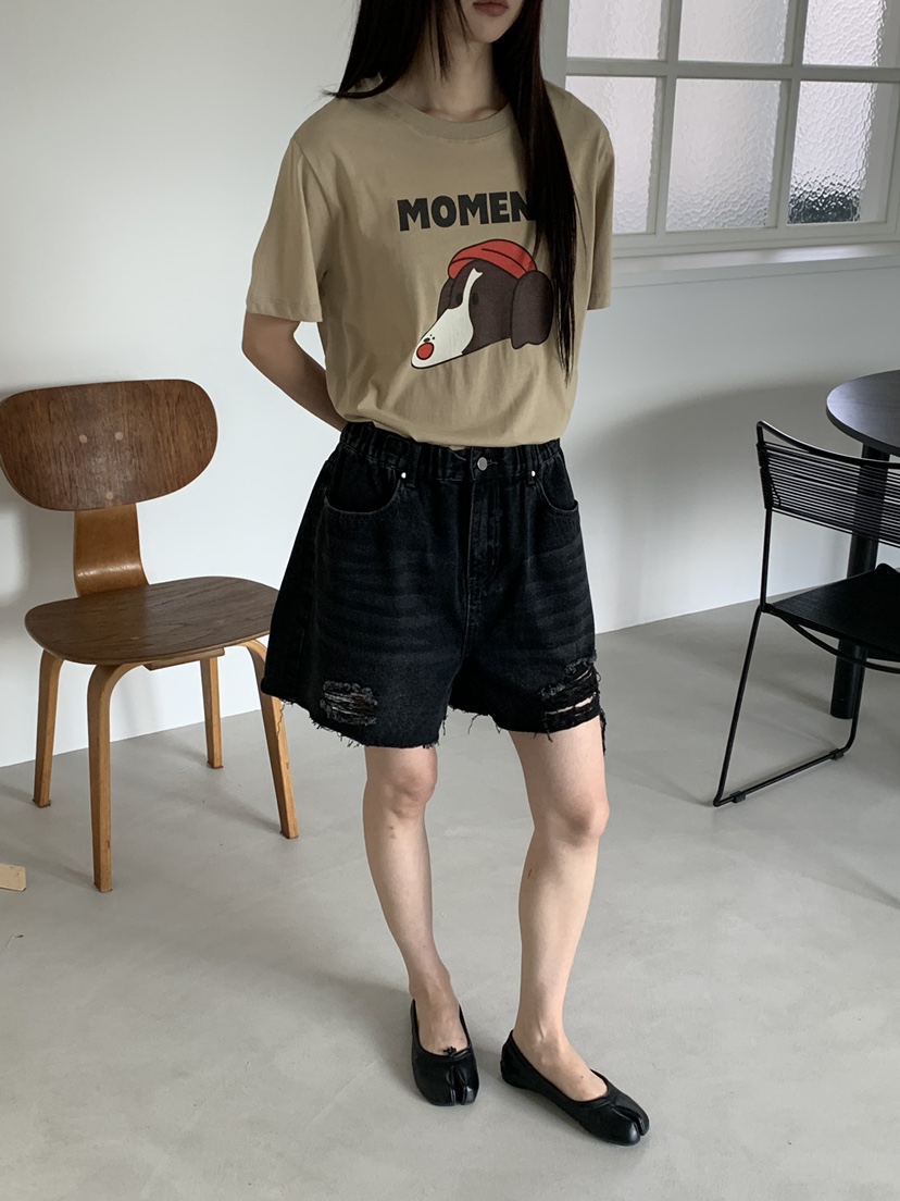 RIVER RAIN韓國直郵女裝新品26春夏時尚人氣短褲復古條紋RIVER RAIN短褲