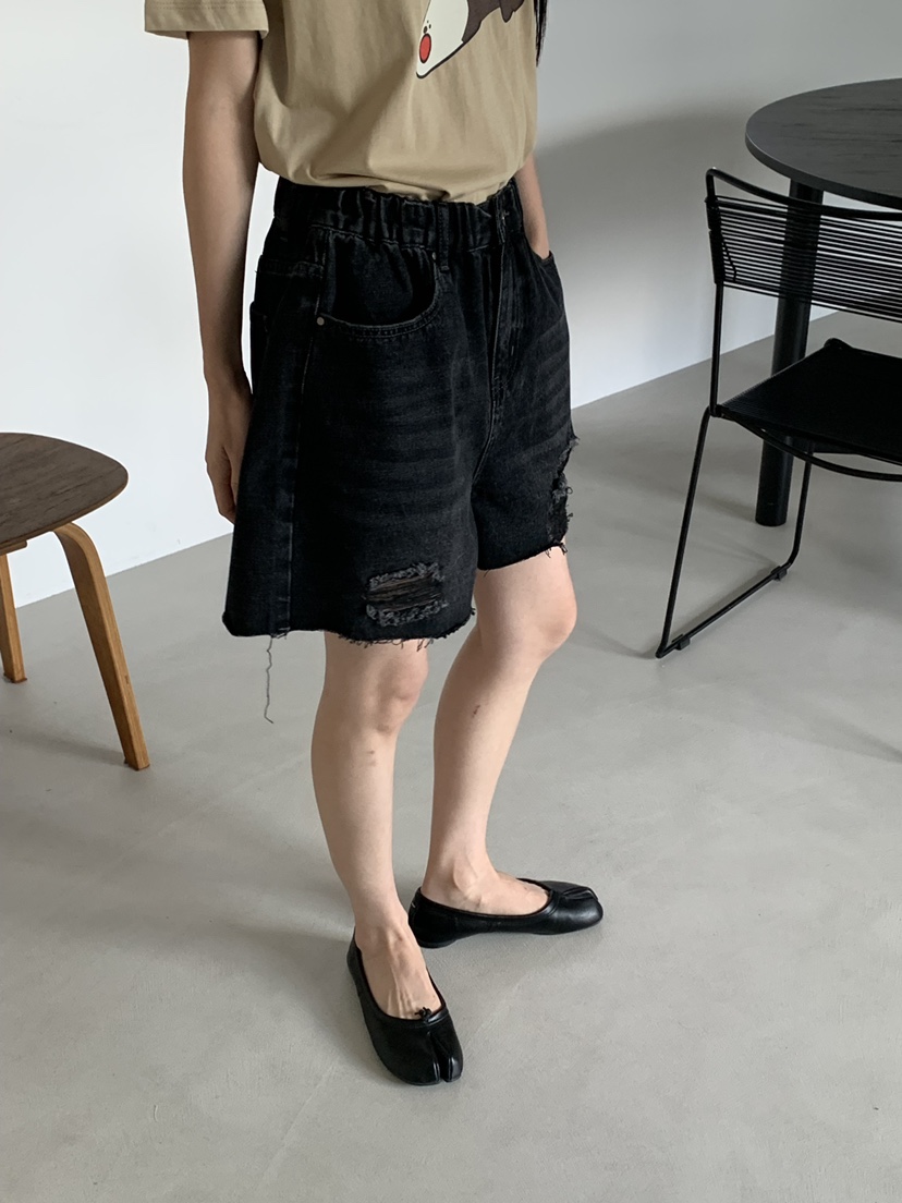 RIVER RAIN韓國直郵女裝新品26春夏時尚人氣短褲復古條紋RIVER RAIN短褲