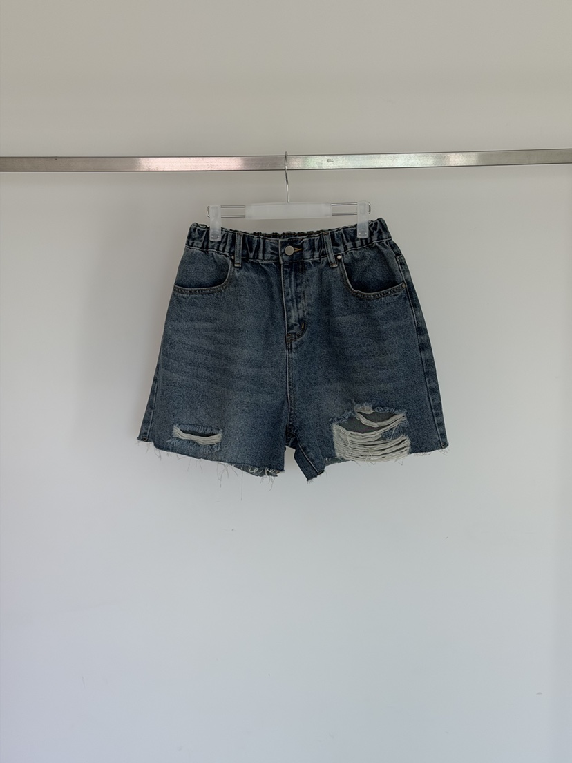 RIVER RAIN韓國直郵女裝新品26春夏時尚人氣短褲復古條紋RIVER RAIN短褲圖色1