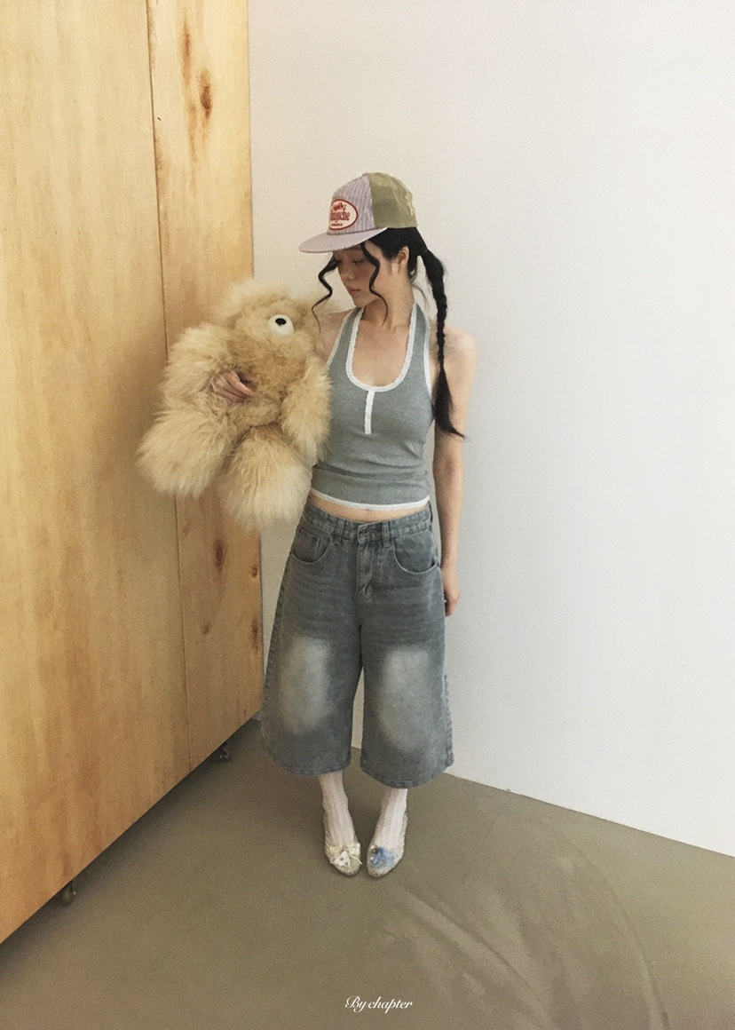 BY CHAPTER韓國東大門代購女士新品職業人氣熱賣26春夏牛仔褲BY Chapter牛仔褲