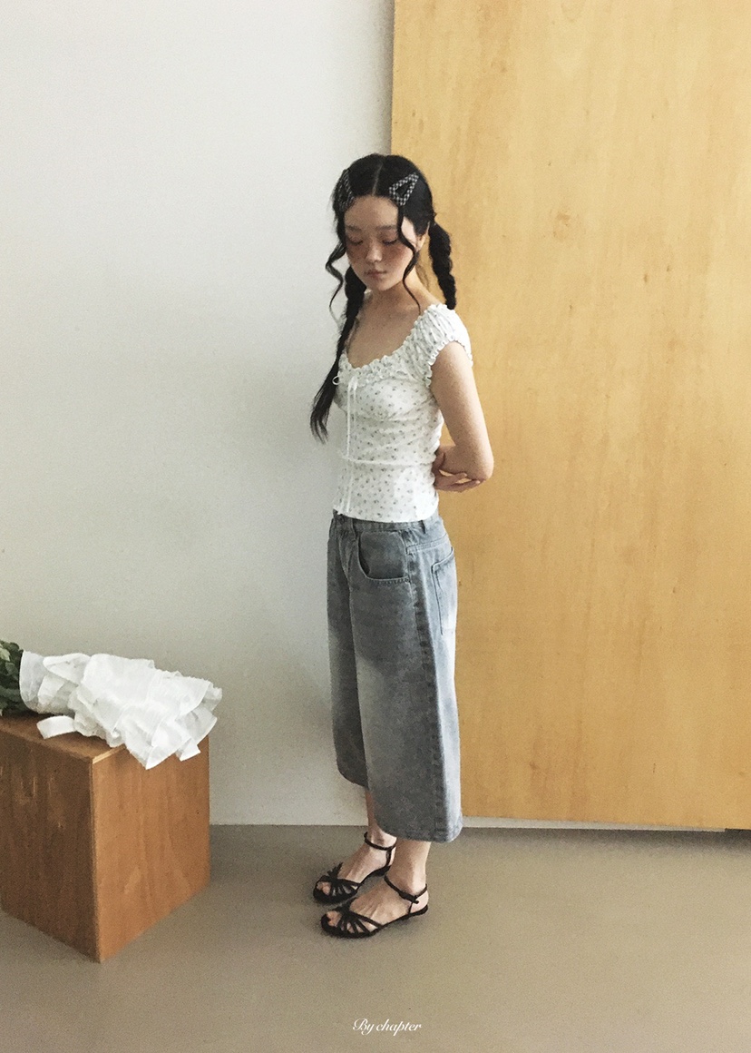 BY CHAPTER韓國東大門代購女士新品職業人氣熱賣26春夏牛仔褲BY Chapter牛仔褲