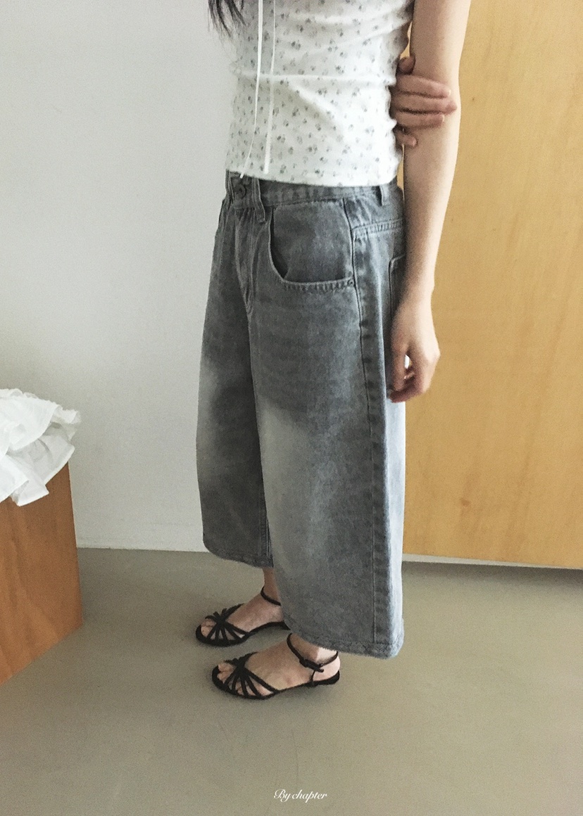 BY CHAPTER韓國東大門代購女士新品職業人氣熱賣26春夏牛仔褲BY Chapter牛仔褲