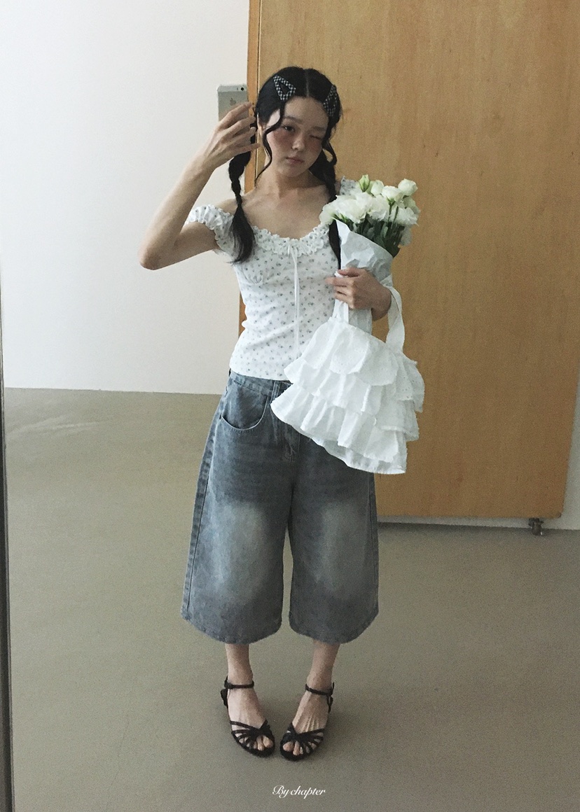 BY CHAPTER韓國東大門代購女士新品職業人氣熱賣26春夏牛仔褲BY Chapter牛仔褲