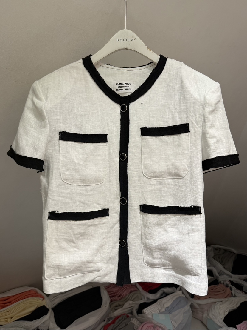 BELITA-L韓國直郵女裝新品26夏季職業休閑26春夏夾克亞麻BELITA-L夾克圖色1
