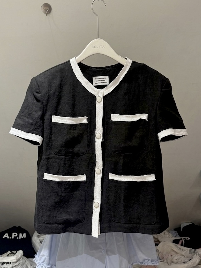 BELITA-L韓國直郵女裝新品26夏季職業休閑26春夏夾克亞麻BELITA-L夾克圖色3