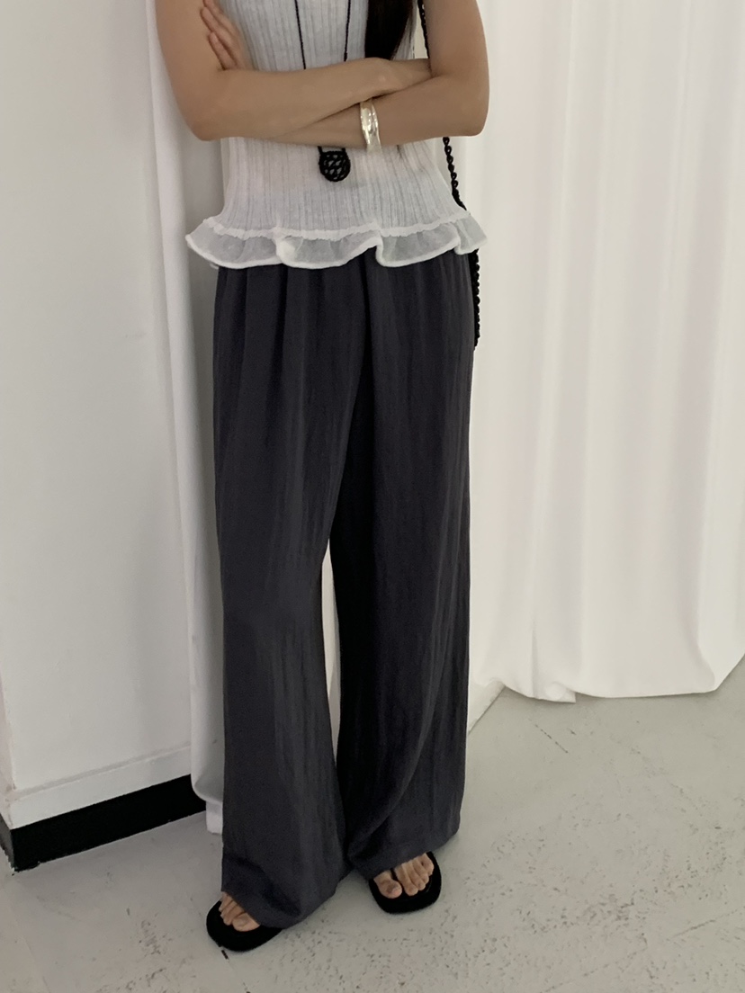 RIVER RAIN東大門實拍韓國女裝新款26春夏時尚26夏季休閑褲RIVER RAIN休閑褲