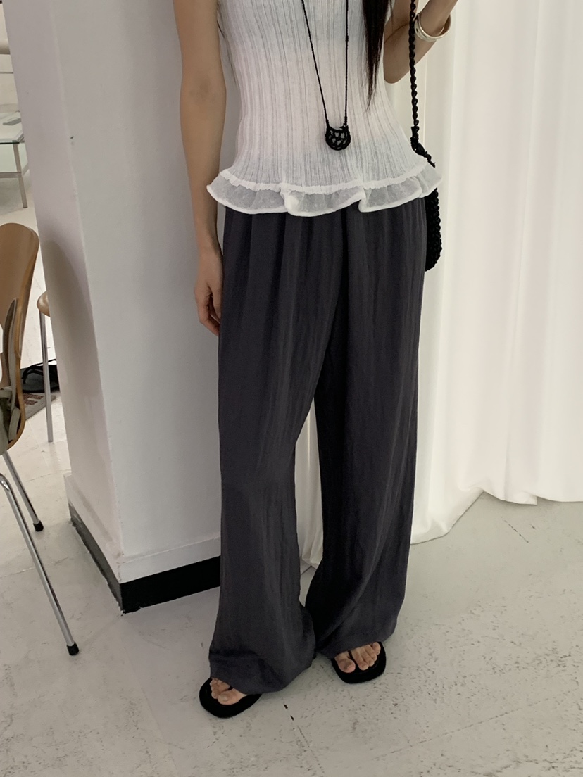 RIVER RAIN東大門實拍韓國女裝新款26春夏時尚26夏季休閑褲RIVER RAIN休閑褲