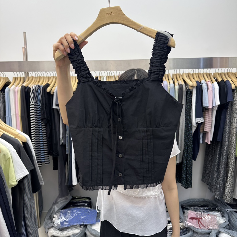 SPECIAL東大門實拍韓國女裝新品時尚職業休閑人氣吊帶背心LSPECIAL吊帶/背心圖色2