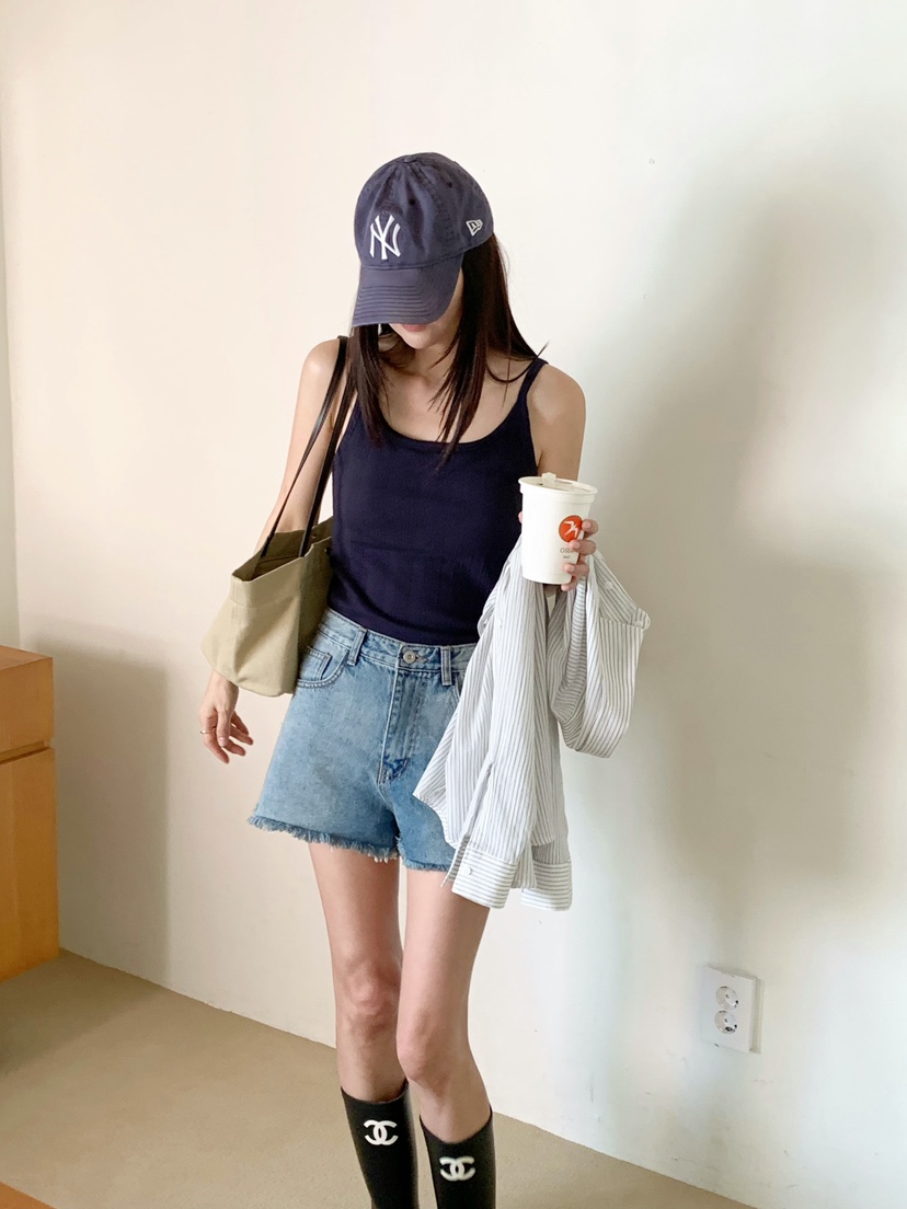 COURGETTE韓國直郵實拍女裝新款26夏季推薦休閑職業吊帶背心COURGETTE吊帶/背心