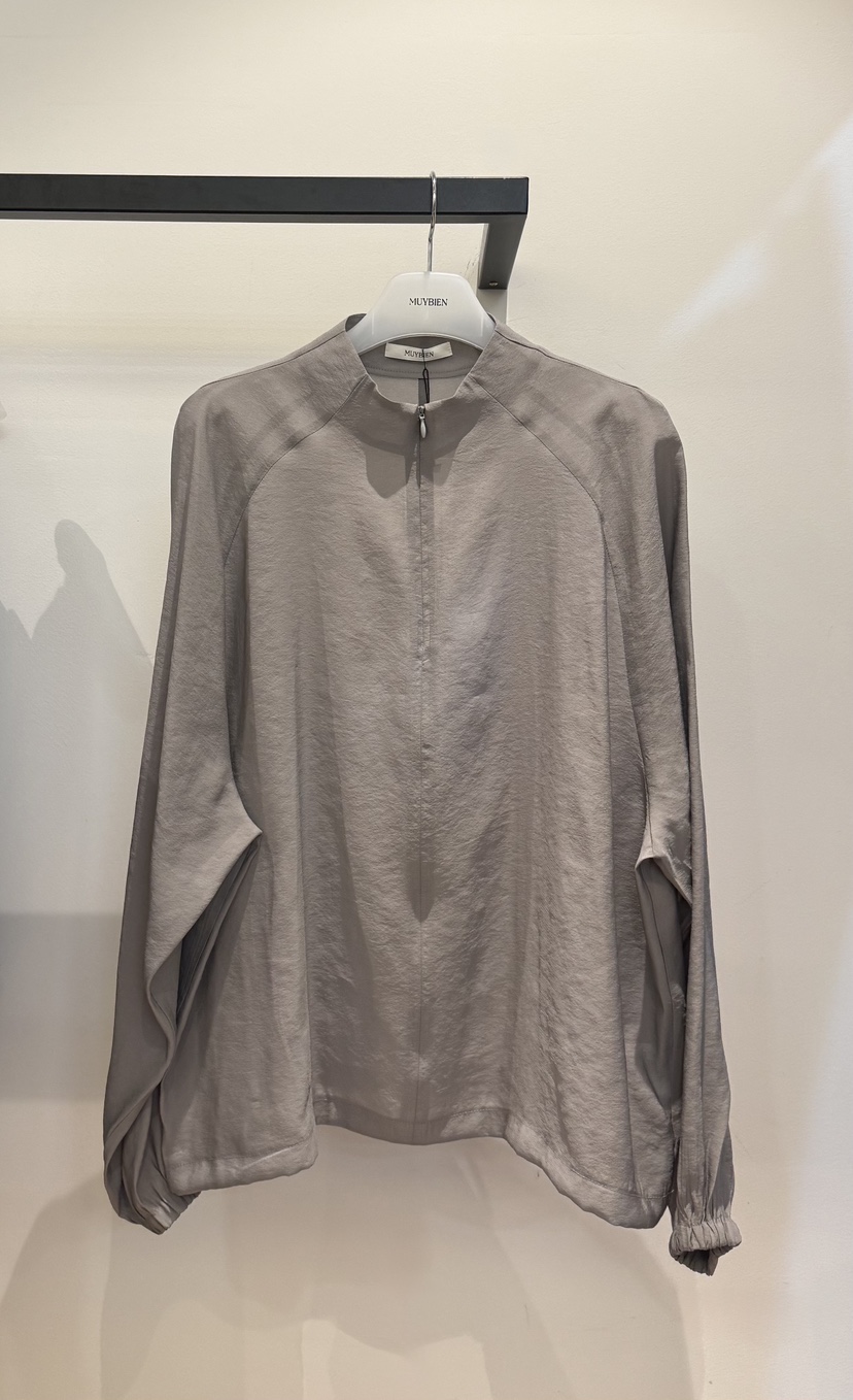 MUYBIEN韓國東大門直郵女士新品休閑職業26夏季襯衫蕾絲衫拉鏈MUYBIEN襯衫/蕾絲衫圖色3