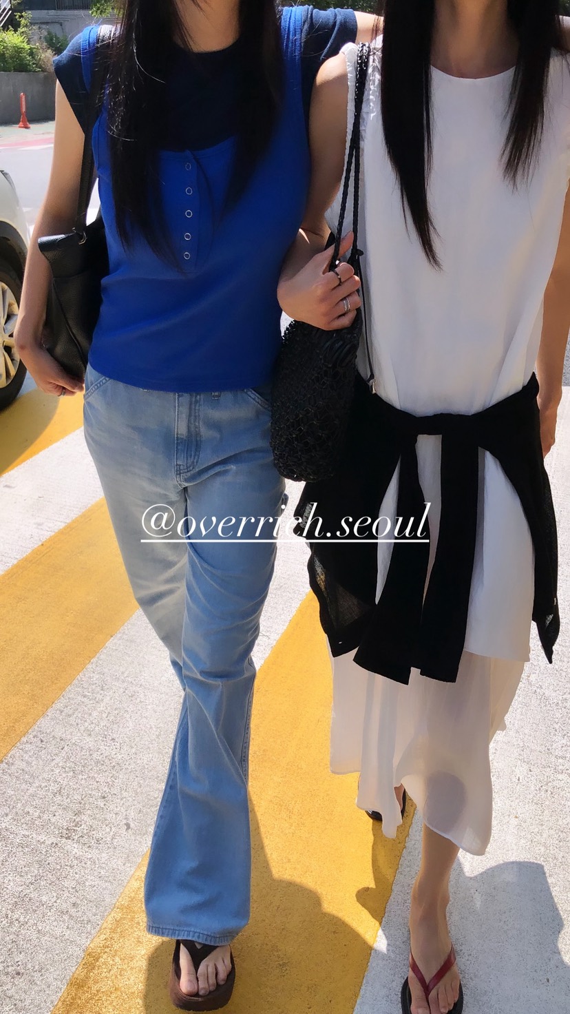 OVER RICH韓國直郵女裝新品熱賣26春夏26夏季時尚吊帶背心OVER RICH吊帶/背心