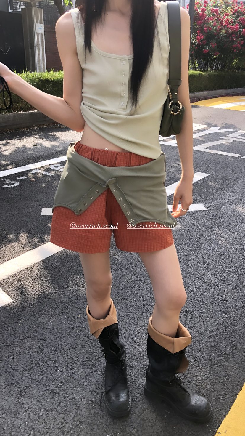OVER RICH韓國直郵女裝新品熱賣26春夏26夏季時尚吊帶背心OVER RICH吊帶/背心