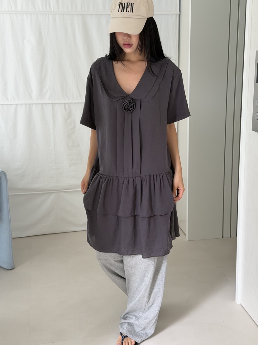KARE/WEREPIECE韓國直郵女士新品休閑26夏季職業連衣裙SKARE/WEREPIECE連衣裙