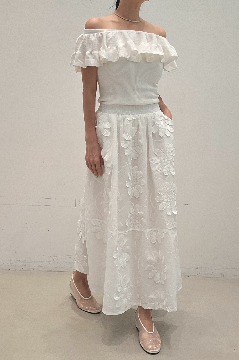 NEOUL韓國直郵女裝新款熱賣人氣26春夏職業26夏季針織衫荷葉邊NEOUL/ahin雙領標簽針織衫