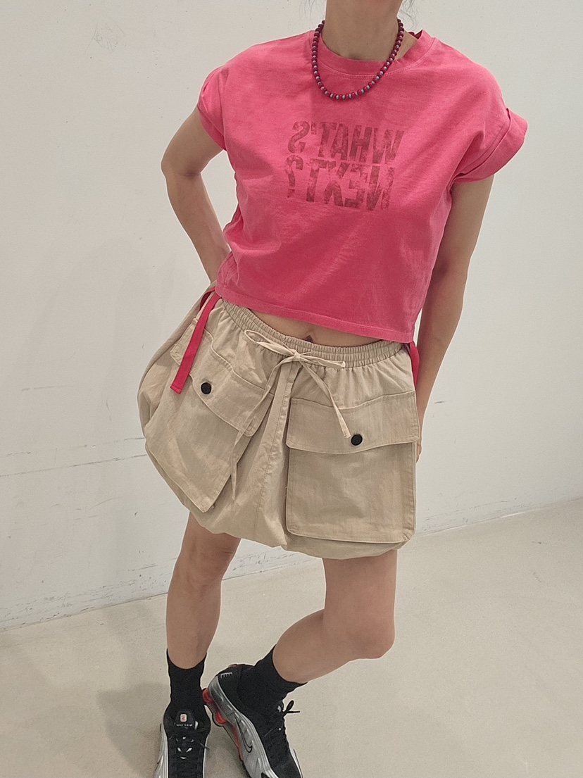 NEOUL東大門實拍韓國女裝新品職業休閑熱賣推薦時尚短裙SNEOUL/ahin雙領標簽短裙
