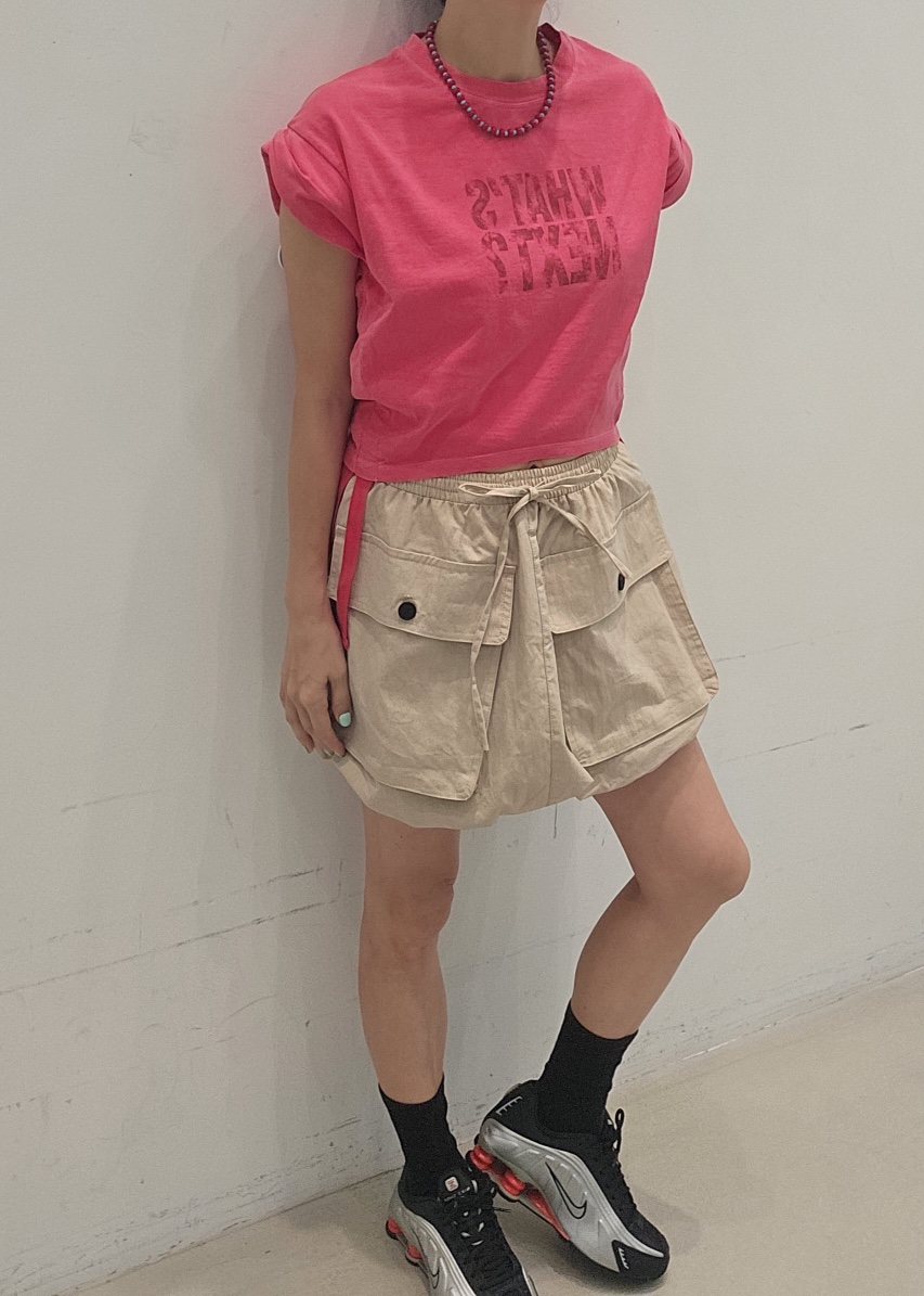 NEOUL東大門實拍韓國女裝新品職業休閑熱賣推薦時尚短裙SNEOUL/ahin雙領標簽短裙