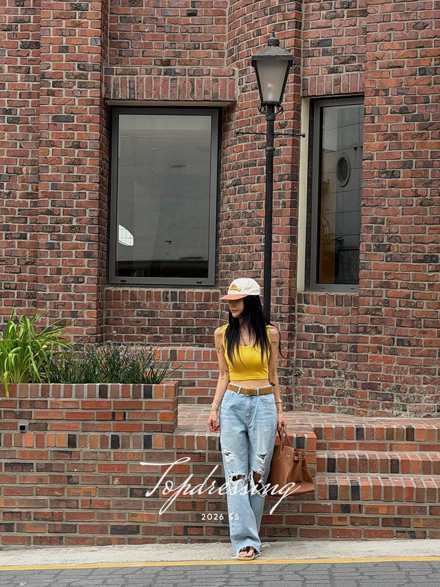 TOPDRESSING韓國直郵女裝新款26春夏26夏季熱賣休閑吊帶背心TOPDRESSING吊帶/背心