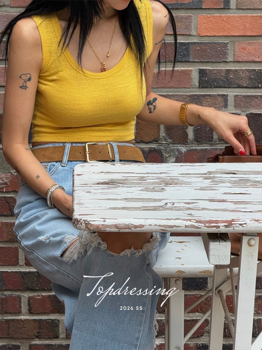 TOPDRESSING韓國直郵女裝新款26春夏26夏季熱賣休閑吊帶背心TOPDRESSING吊帶/背心圖色3