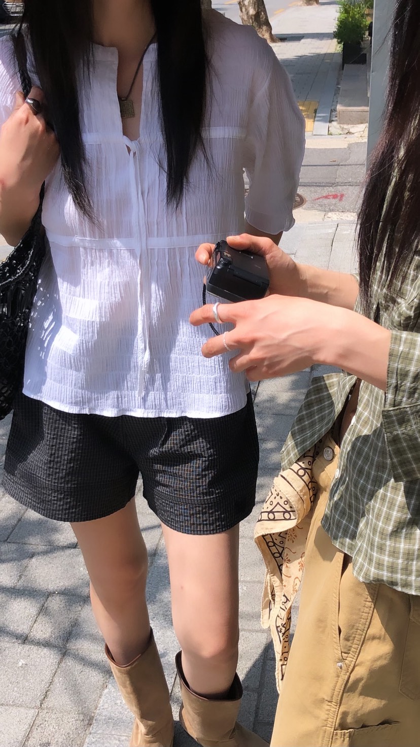 OVER RICH韓國東大門直郵女士新款休閑26春夏推薦職業短褲OVER RICH短褲