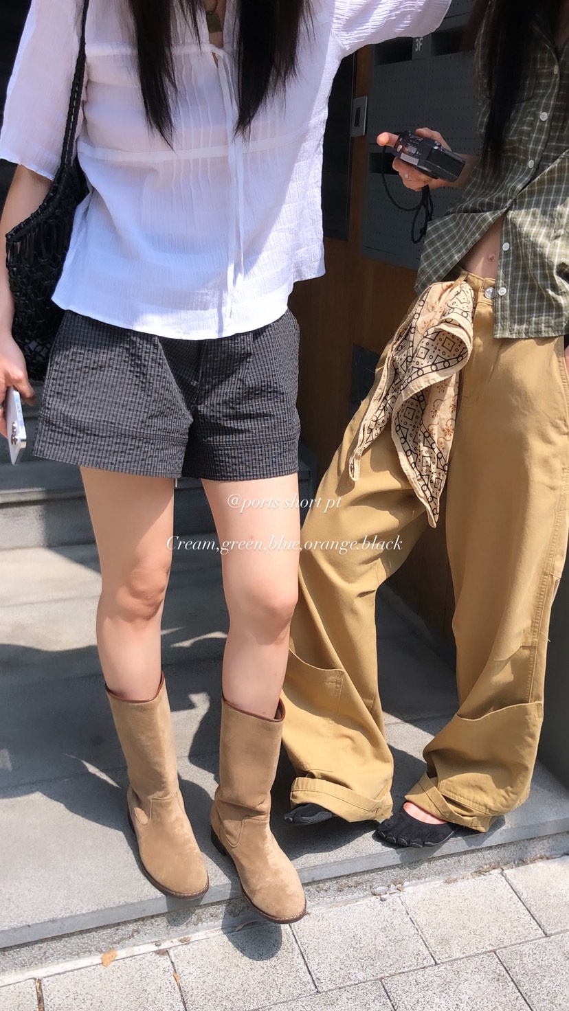 OVER RICH韓國東大門直郵女士新款休閑26春夏推薦職業短褲OVER RICH短褲