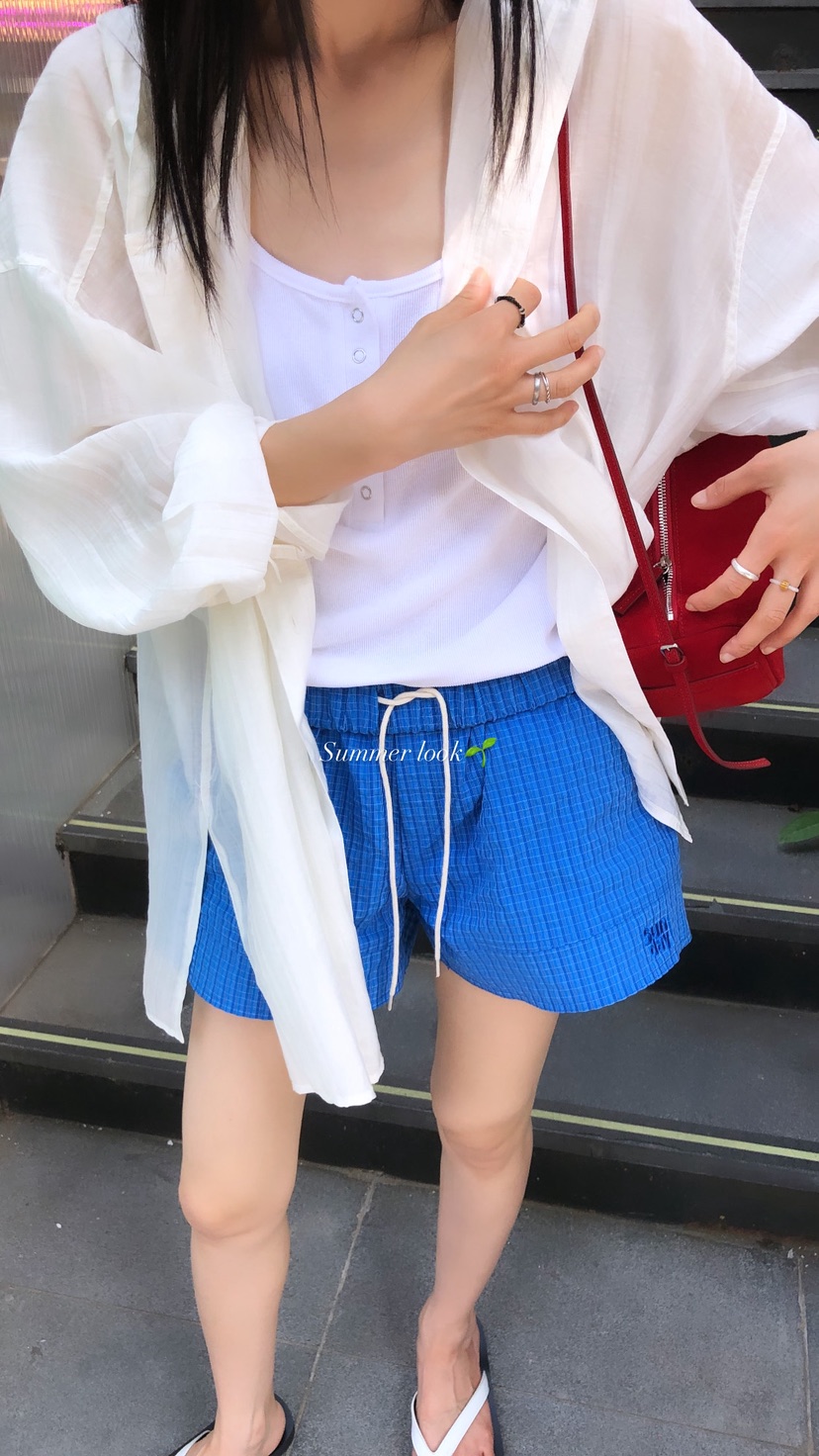 OVER RICH韓國東大門直郵女士新款休閑26春夏推薦職業短褲OVER RICH短褲