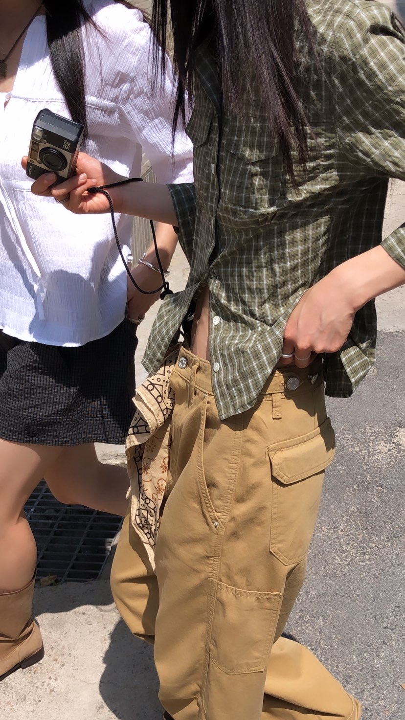 OVER RICH韓國代購女裝新品人氣時尚26春夏休閑職業休閑褲OVER RICH休閑褲