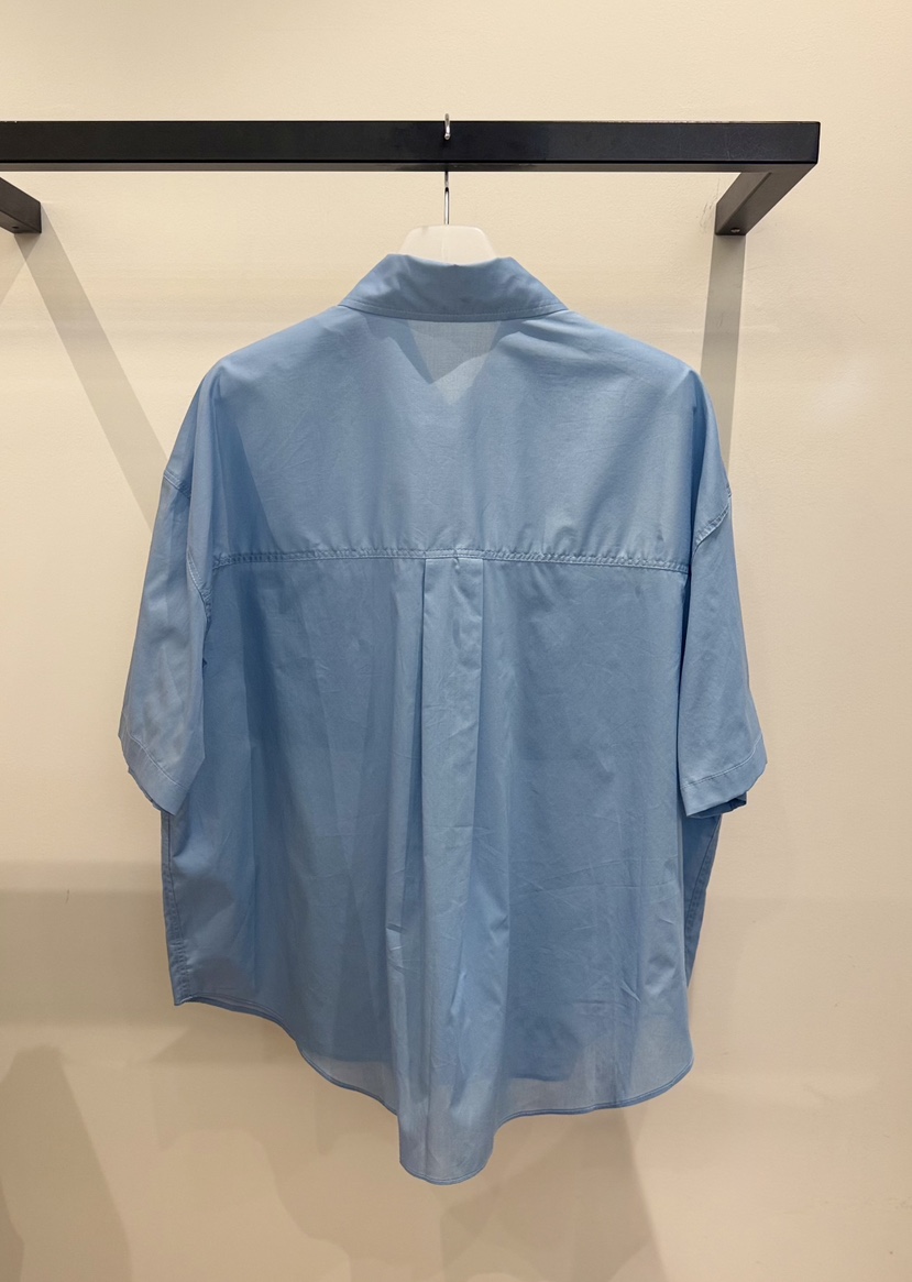 MUYBIEN韓國東大門直郵女裝新款推薦時尚襯衫蕾絲衫雙口袋MUYBIEN襯衫/蕾絲衫