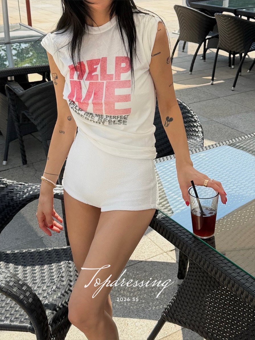 TOPDRESSING韓國代購女士新款熱賣26夏季職業休閑T恤染色TOPDRESSINGT恤