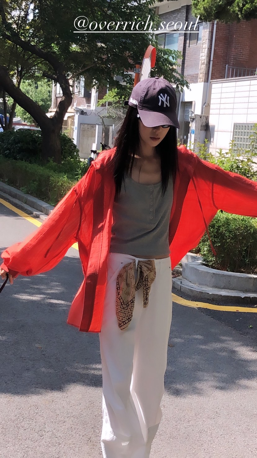 OVER RICH韓國代購女裝新品職業人氣推薦夾克連帽衫透明OVER RICH夾克