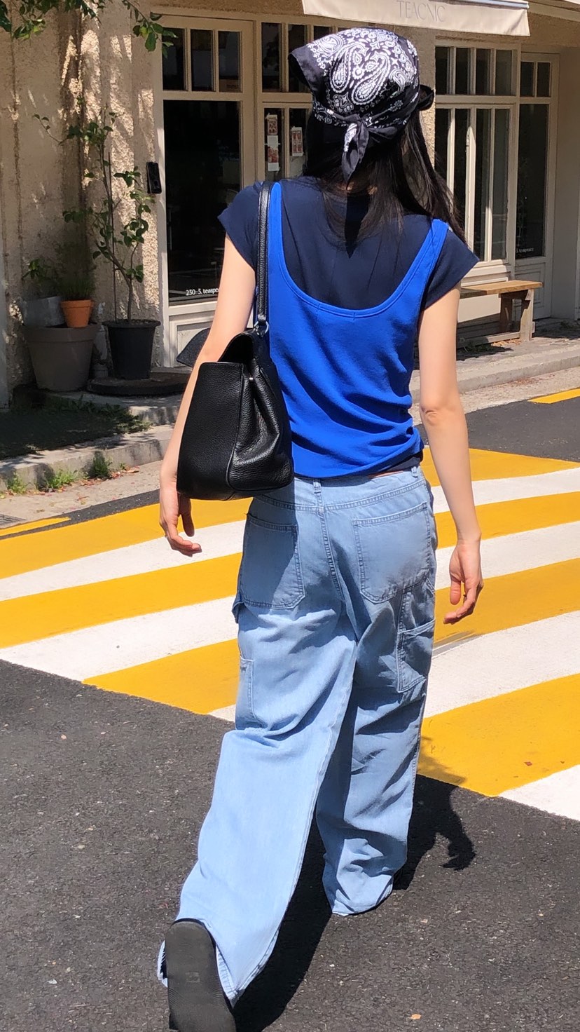 OVER RICH韓國東大門直郵女裝新品熱賣人氣職業休閑牛仔褲OVER RICH牛仔褲