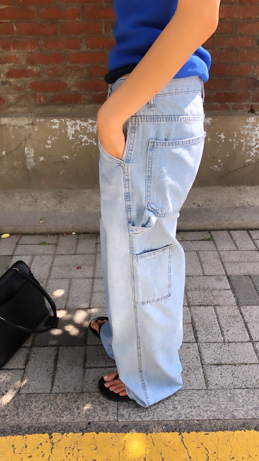 OVER RICH韓國東大門直郵女裝新品熱賣人氣職業休閑牛仔褲OVER RICH牛仔褲