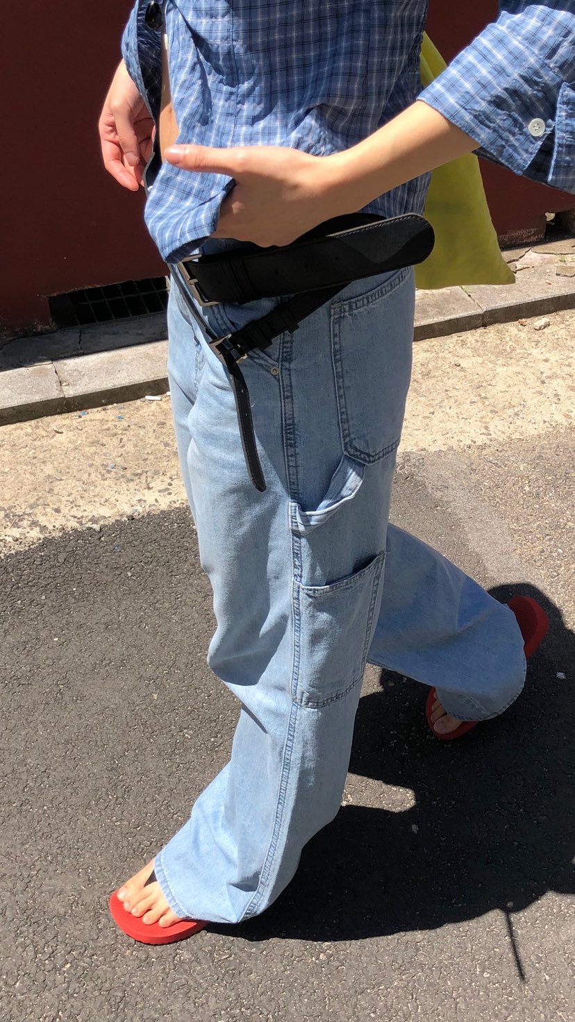 OVER RICH韓國東大門直郵女裝新品熱賣人氣職業休閑牛仔褲OVER RICH牛仔褲