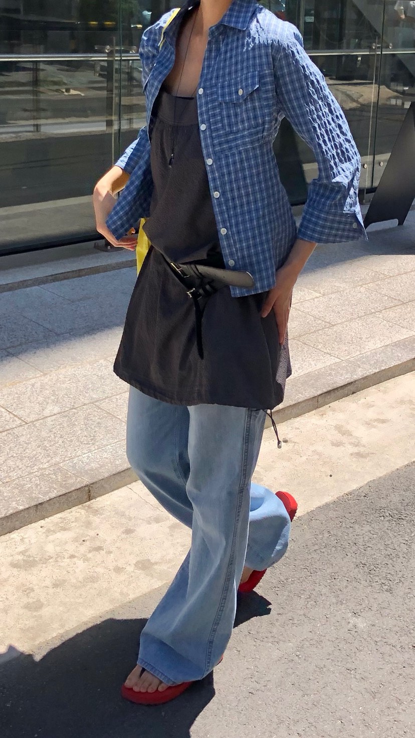 OVER RICH韓國東大門直郵女裝新品熱賣人氣職業休閑牛仔褲OVER RICH牛仔褲