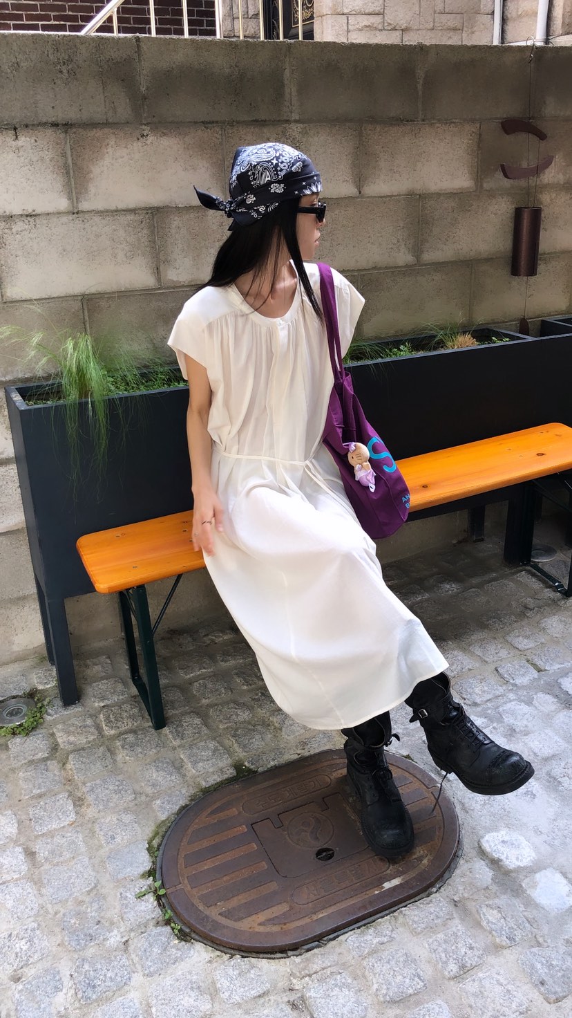OVER RICH東大門實拍韓國女裝新品人氣職業連衣裙含腰繩SOVER RICH連衣裙