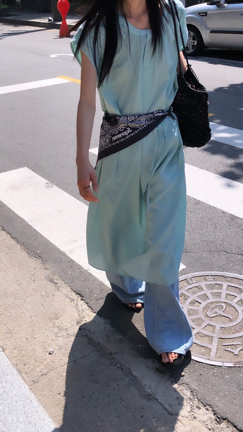 OVER RICH東大門實拍韓國女裝新品人氣職業連衣裙含腰繩SOVER RICH連衣裙