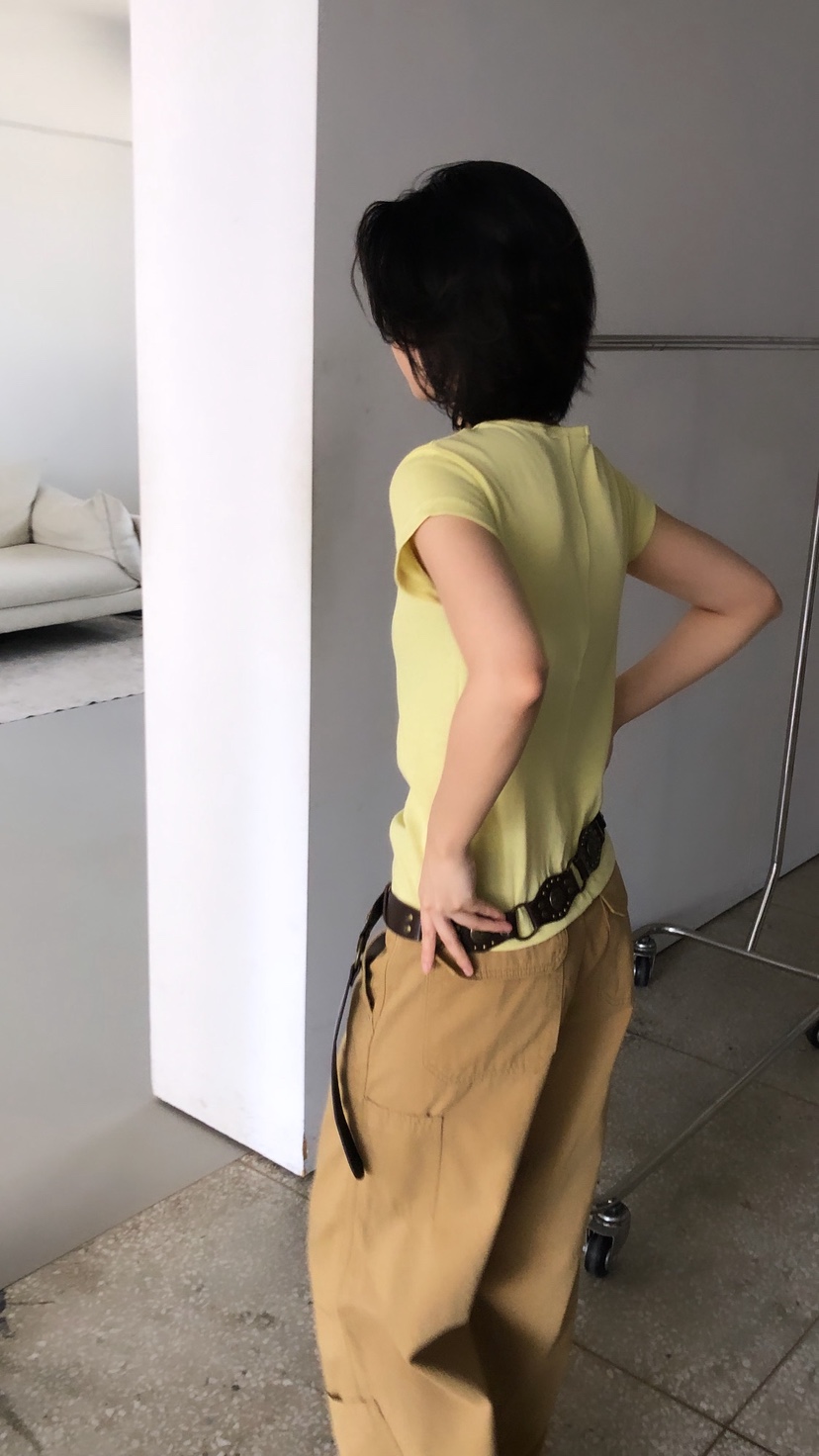 OVER RICH韓國東大門直郵女裝新品職業26春夏26夏季T恤紗布OVER RICHT恤
