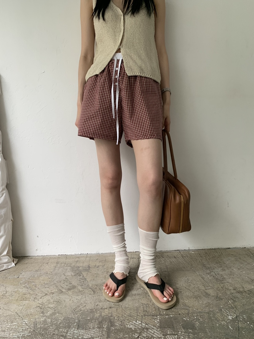 TRUE韓國東大門直郵女士新品休閑26春夏人氣職業26夏季短褲TRUE短褲