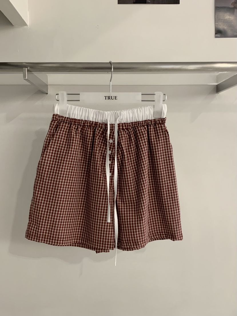 TRUE韓國東大門直郵女士新品休閑26春夏人氣職業26夏季短褲TRUE短褲圖色1