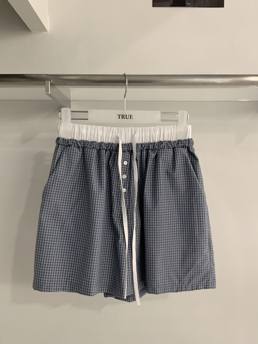 TRUE韓國東大門直郵女士新品休閑26春夏人氣職業26夏季短褲TRUE短褲圖色2