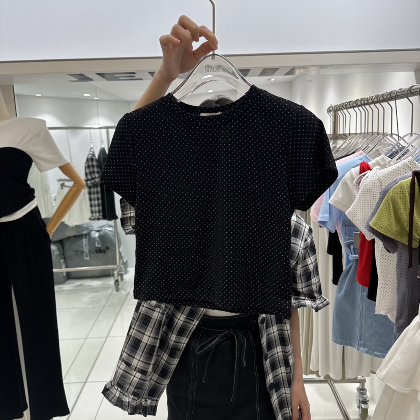 JENNIE韓國直郵女士新品時尚人氣推薦職業休閑26夏季熱賣T恤JENNIE/VENEFITT恤圖色4