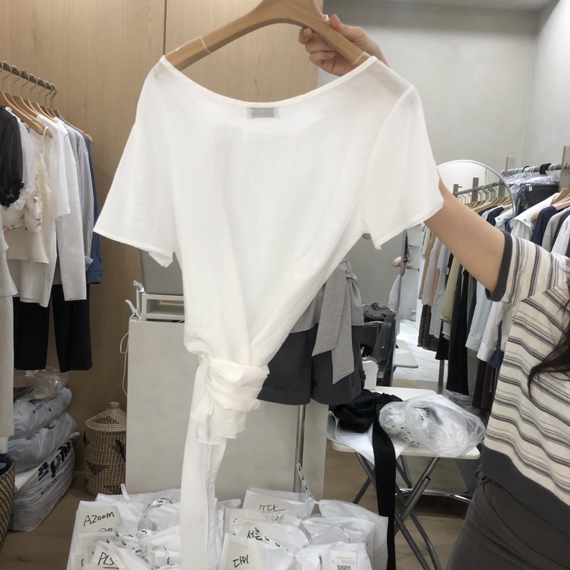 VILLABUTTON東大門實拍韓國女士新品26夏季熱賣襯衫蕾絲衫LVILLABUTTON襯衫/蕾絲衫