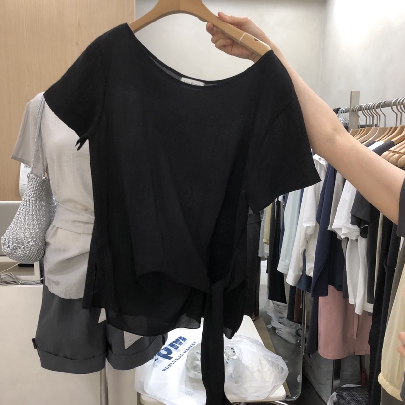 VILLABUTTON東大門實拍韓國女士新品26夏季熱賣襯衫蕾絲衫LVILLABUTTON襯衫/蕾絲衫圖色3