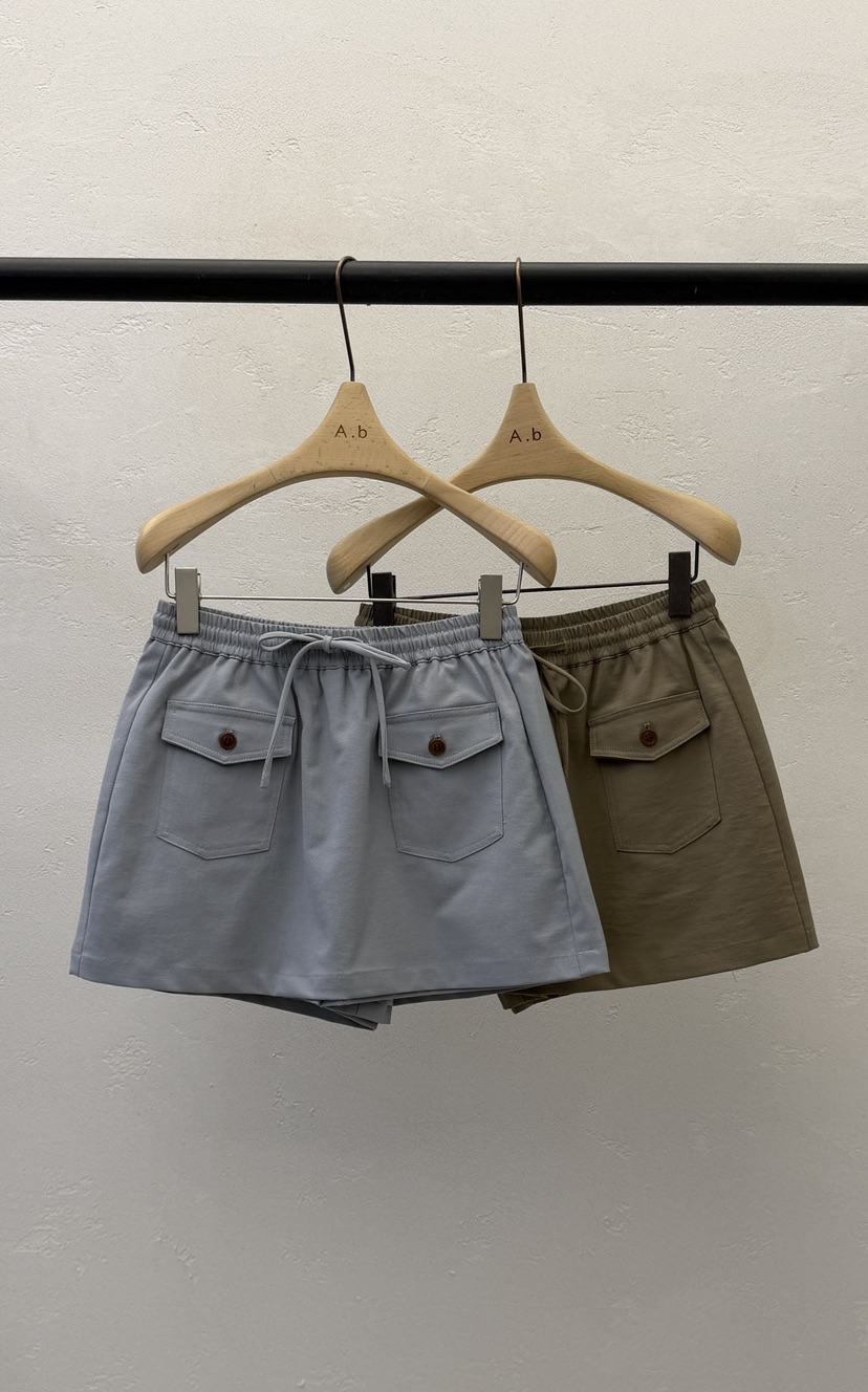 AUTUMN BEIGE-Q韓國直郵實拍女裝新品26夏季職業裙褲口袋A.b/AUTUMN BEIGE裙褲