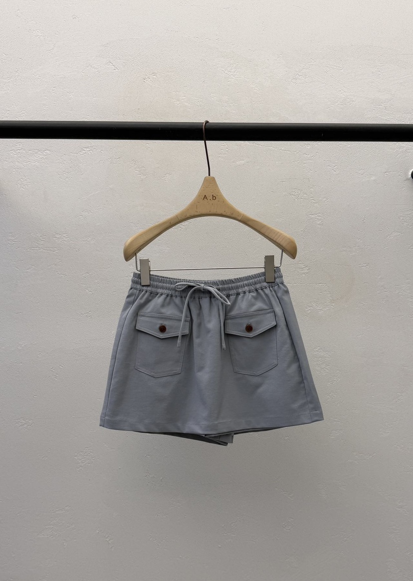 AUTUMN BEIGE-Q韓國直郵實拍女裝新品26夏季職業裙褲口袋A.b/AUTUMN BEIGE裙褲圖色2