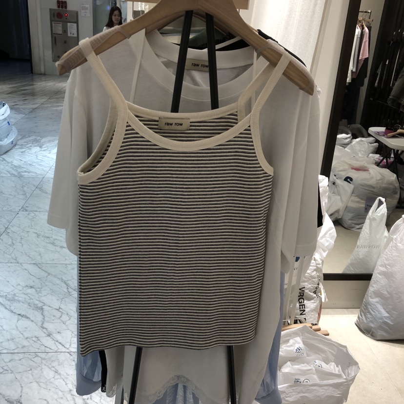 RAWROW韓國直郵女裝新款26春夏熱賣休閑職業時尚吊帶背心RAWROW吊帶/背心圖色2