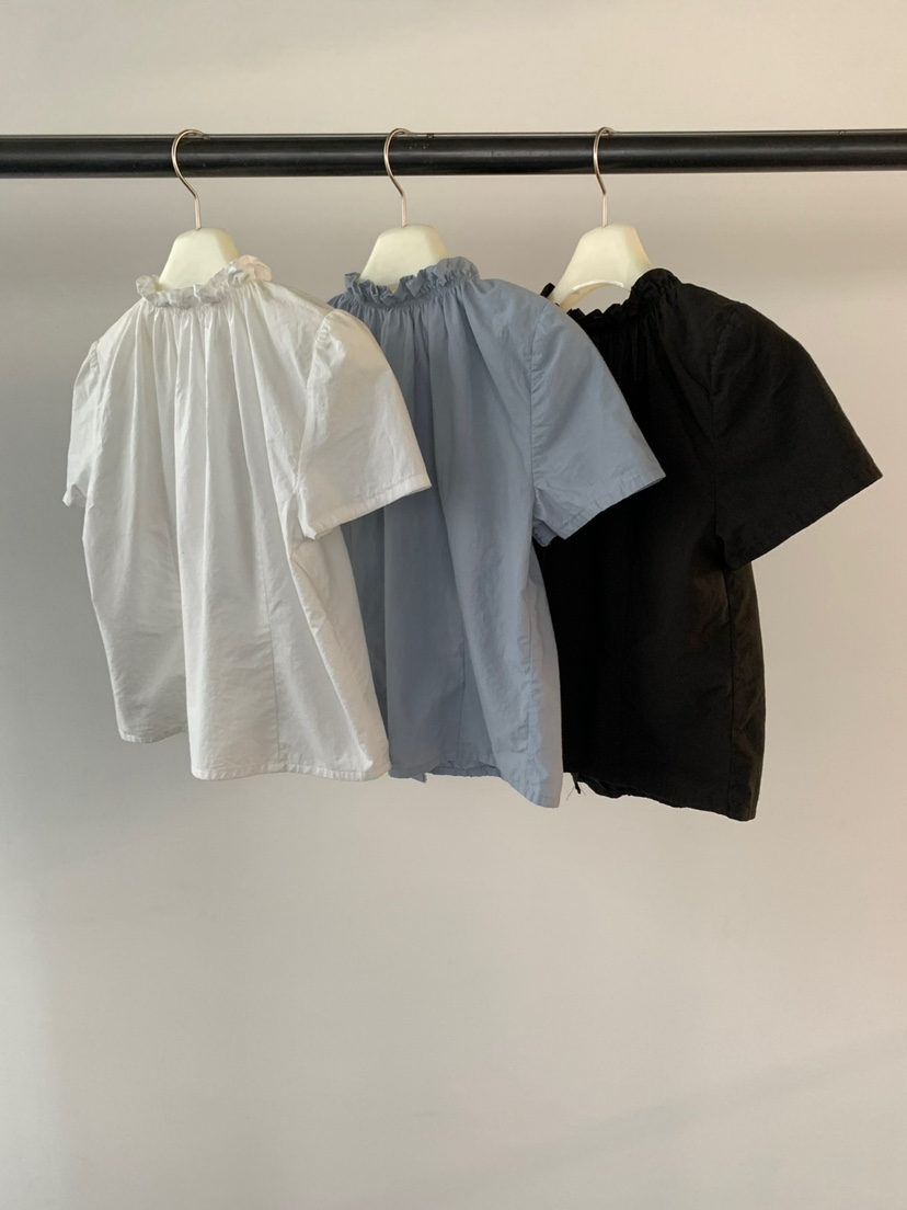 UNDERSON韓國東大門直郵女士新品休閑推薦26夏季襯衫蕾絲衫LUNDERSON襯衫/蕾絲衫
