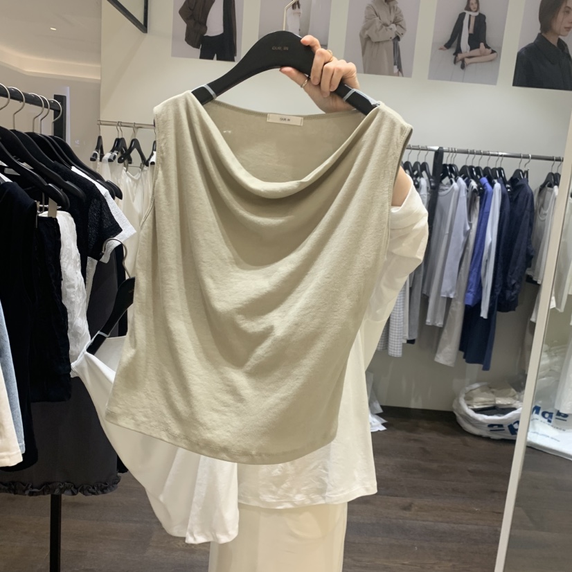 OURIN/THIS IS韓國東大門代購女裝新款26夏季吊帶背心無袖OURIN/THIS IS吊帶/背心圖色2