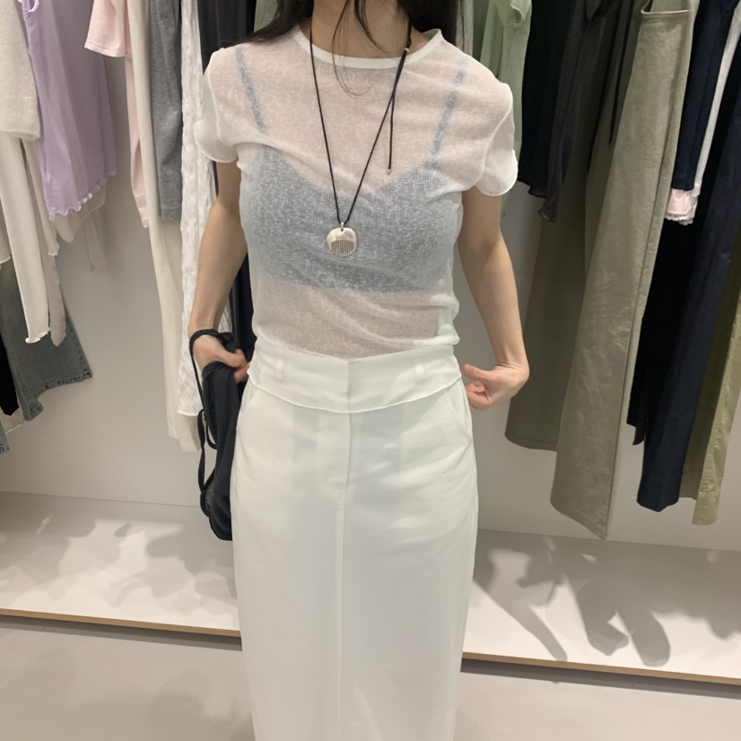 ALOT韓國直郵女裝新品時尚熱賣人氣26春夏推薦職業26夏季T恤A LOTT恤圖色3